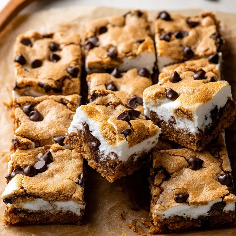 S’mores Cookie Bars