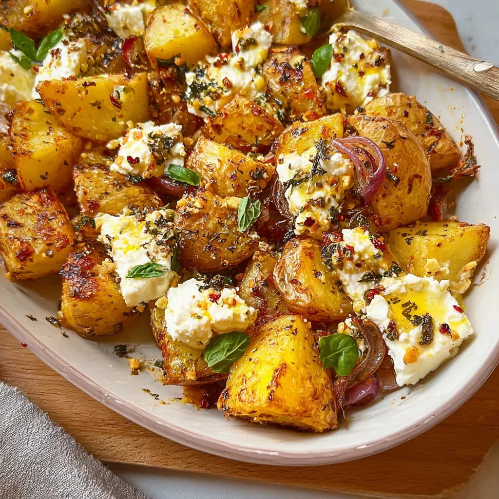 Baked Feta Potatoes