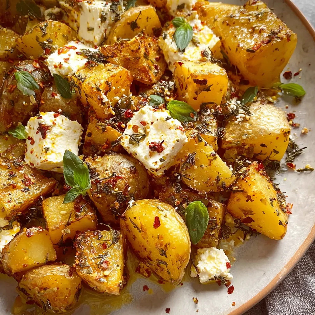 Baked Feta Potatoes