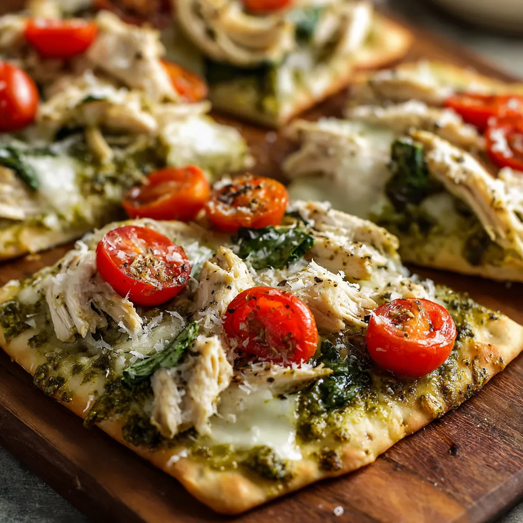 Chicken Pesto Flatbread