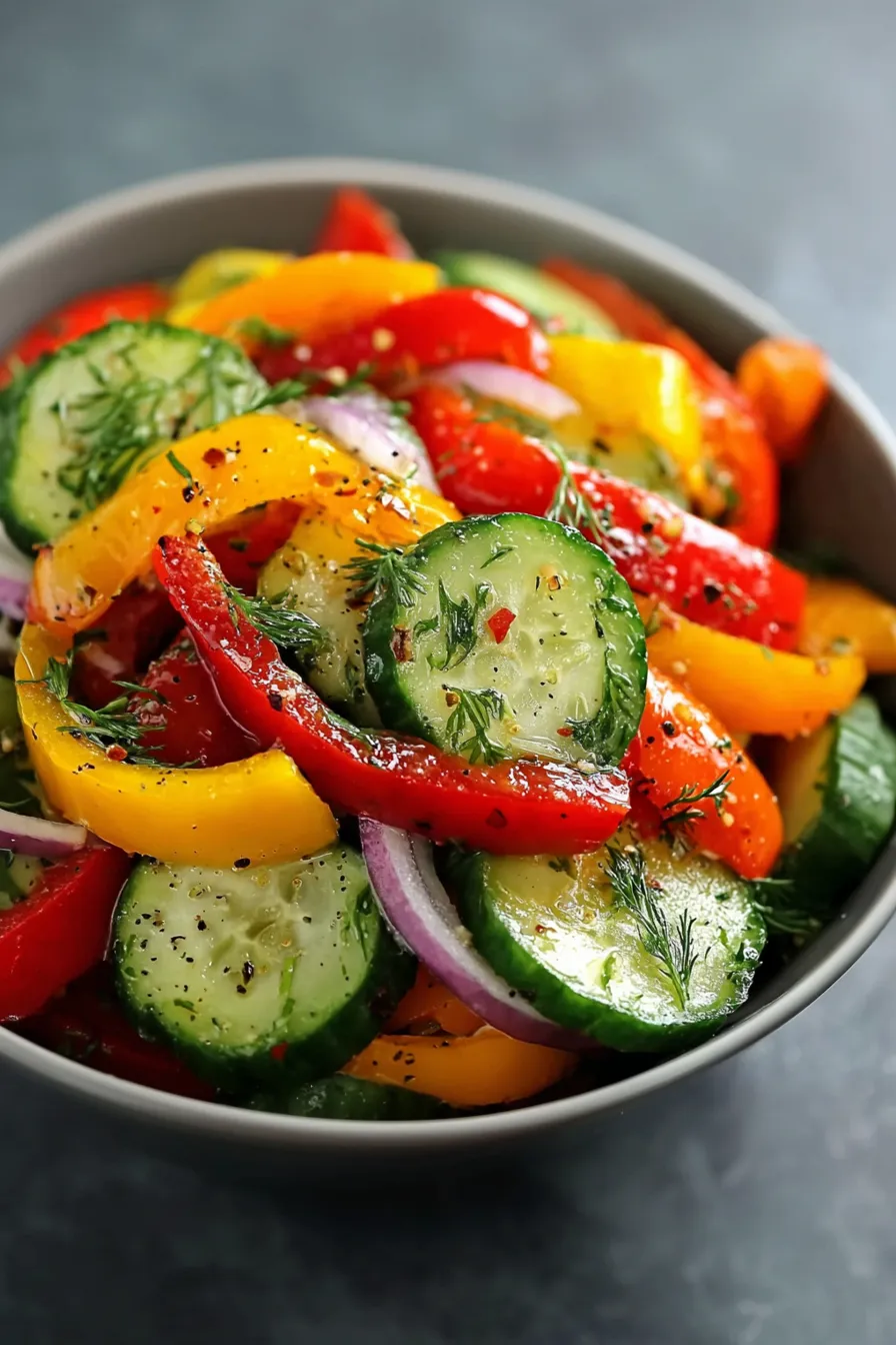 Cucumber Sweet Pepper Salad