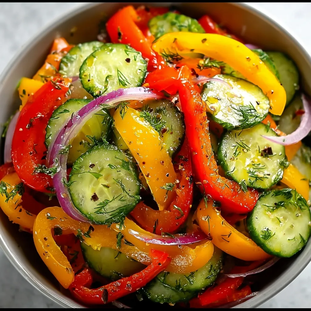Cucumber Sweet Pepper Salad