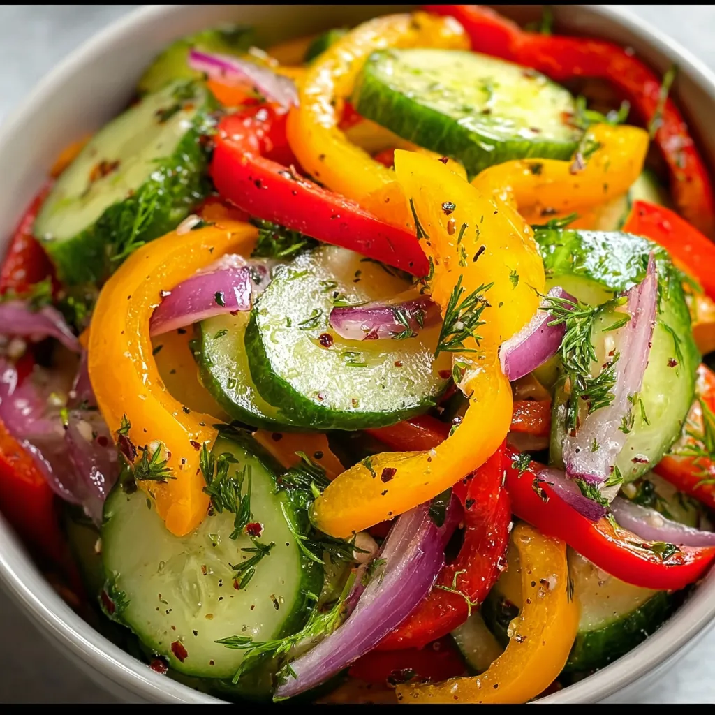 Cucumber Sweet Pepper Salad