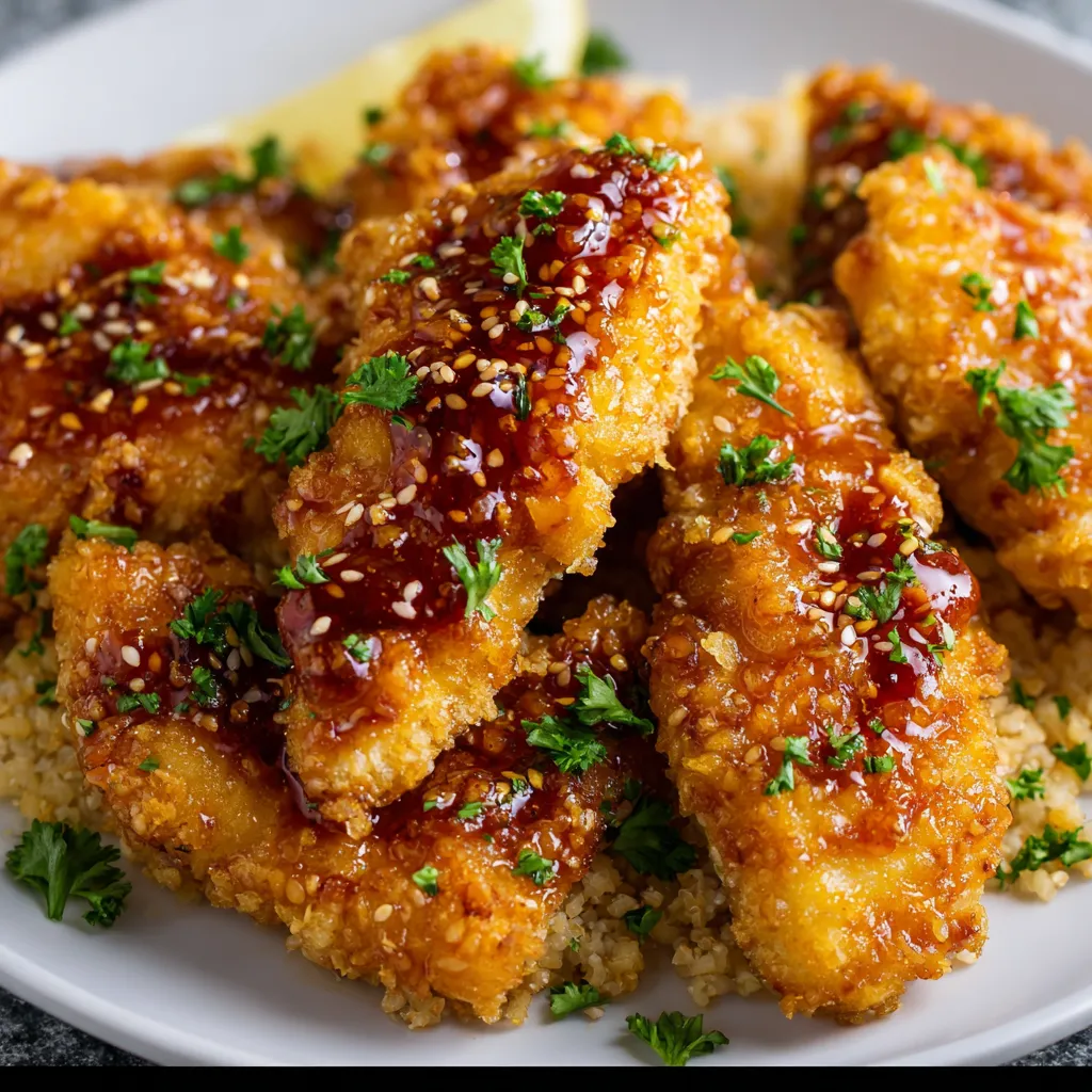 Baked Crunchy Hot Honey Chicken Recipe