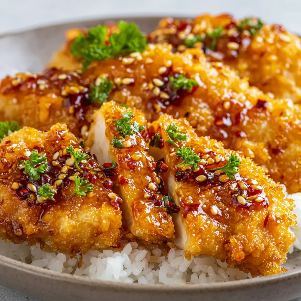 Baked Crunchy Hot Honey Chicken Recipe